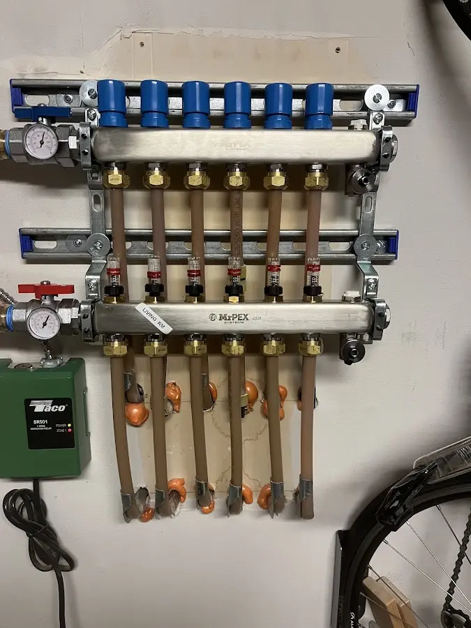 Plumber performing Gas Line Installation at a residential property in Benton Harbor